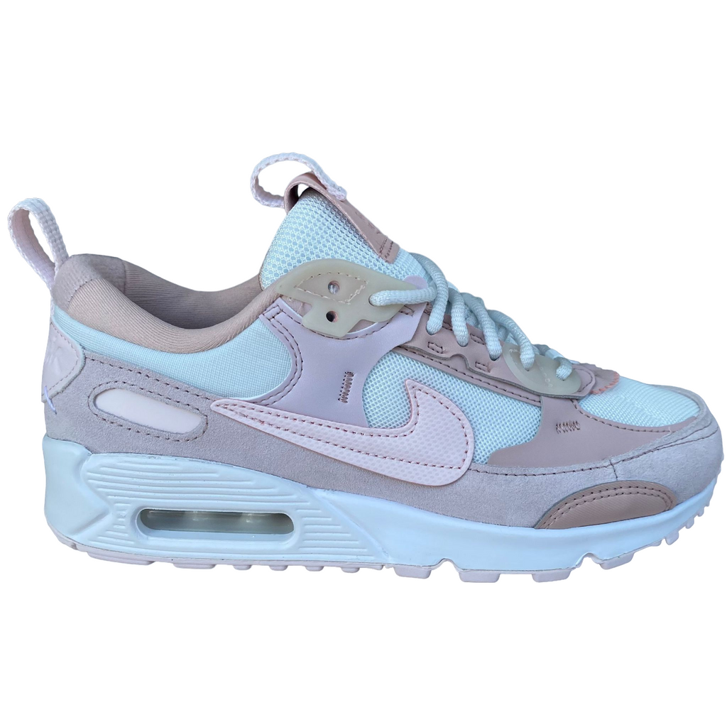 Nike scarpa sneakers da donna Air Max 90 Futura DM9922-104 bianco-rosa
