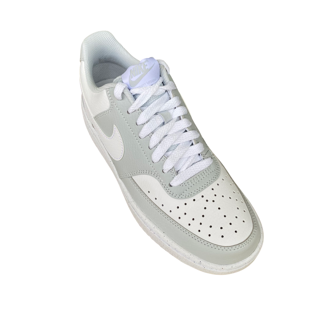 Nike scarpa sneakers da uomo Court Vision Lo HM9862 002 grigio platino-bianco
