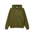 Obey felpa da uomo con cappuccio e cerniera intera Lowercase 112460019 verde