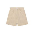 Obey pantaloncino in denim da uomo  largo a righe 172100094 beige