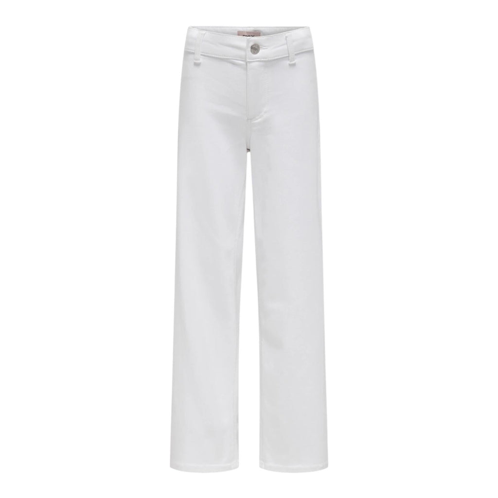 Only KOGSYLVIE 15340460 Jeans Wide Leg Ragazza Bianco