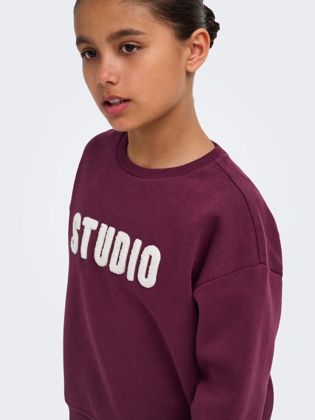 Only KOGSWEAT Felpa Girocollo Ragazza Rossa - 15353354