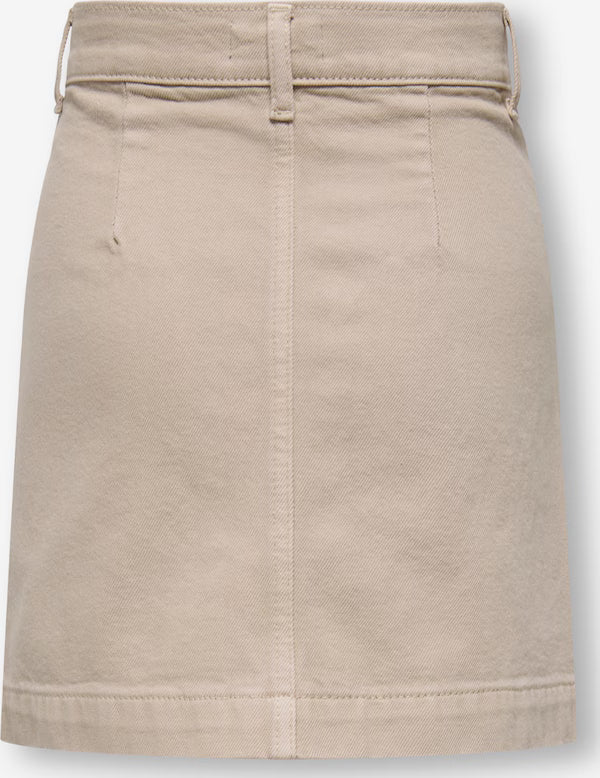 Only Minigonna Ragazza KOGAMAZING COL Jeans Beige - 15372347