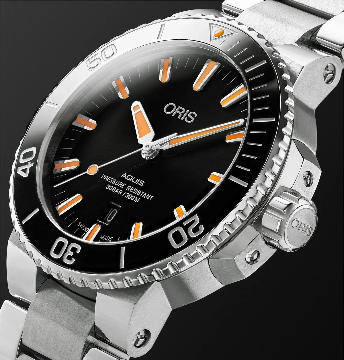 Oris Aquis Date Automatic Swiss Made Nero/Giallo 43.5mm – 01 733 7730 4159-07 8 24 05PEB
