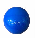 Contes Palla Appesantita Yoga 2kg Ø17cm Blu - Weighted Ball Pilates Stretching Assistito Riabilitazione