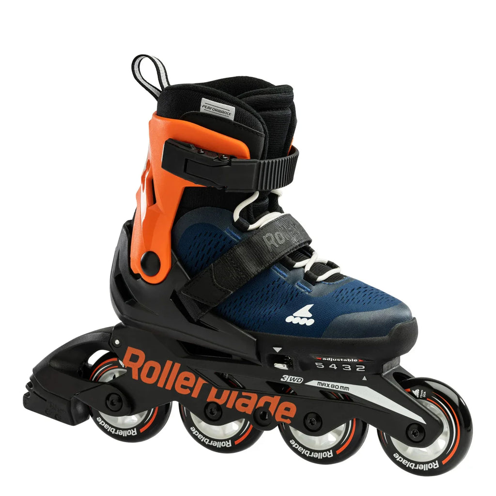 Rollerblade Microblade Pattini Estensibili Junior Blu Notte Arancio - 07221900174