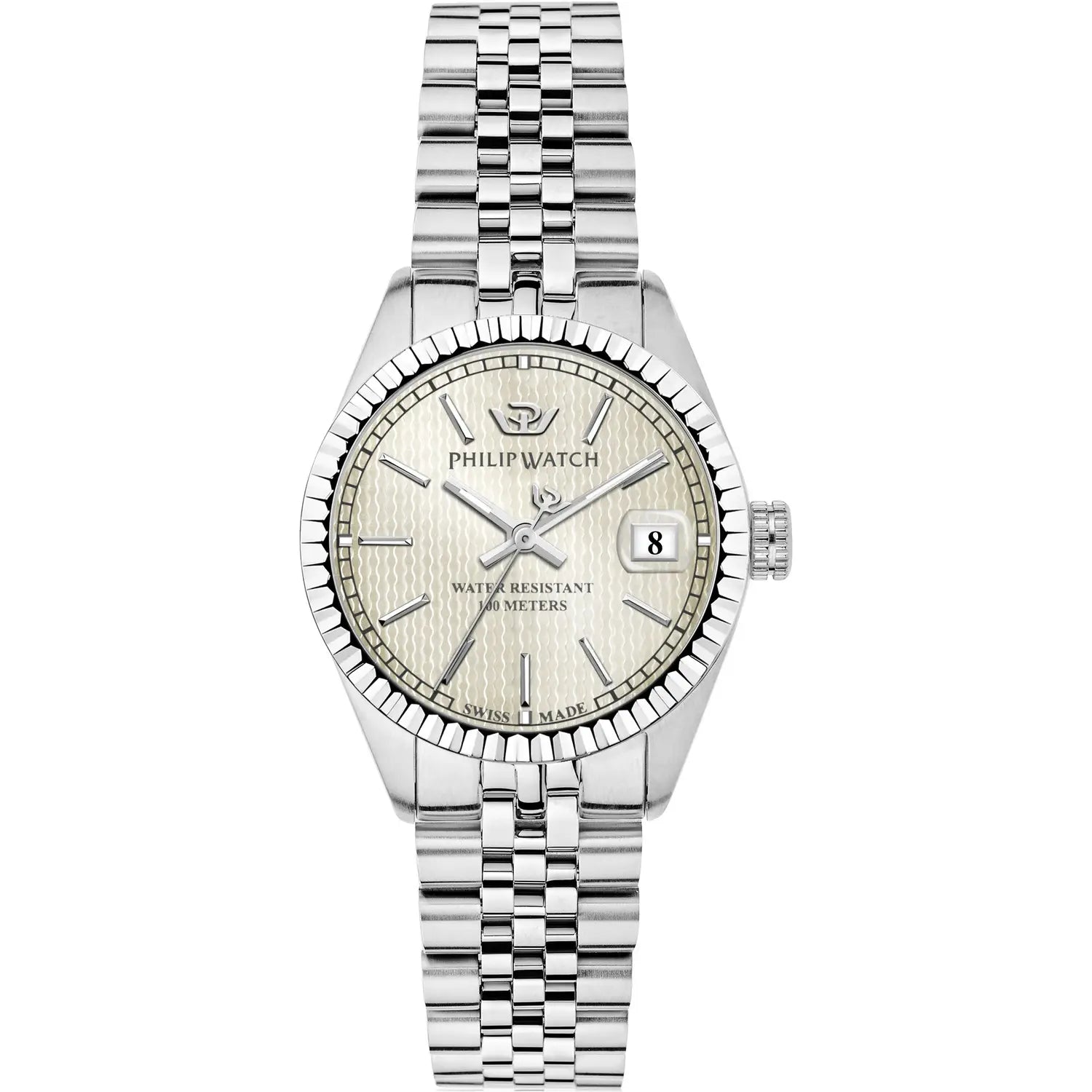 Philip Watch Caribe – Quarzo Swiss Made, Grigio, 31mm – R8253597539