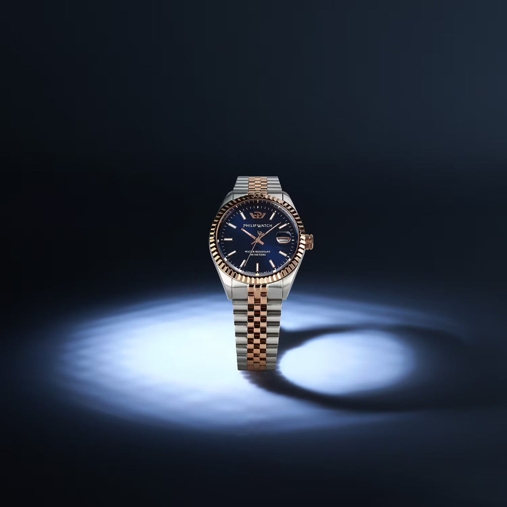 Philip Watch Caribe Urban – Quarzo Swiss Made, bicolore acciaio/rose gold, cassa 39mm – Ref. R8253597118