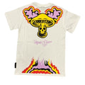 Mushroom T-shirt manica corta da uomo in cotone 19019-02 bianca
