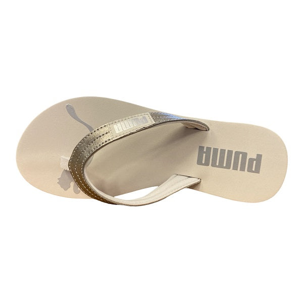 Puma Infradito da donna Cozy Flip Stardust 384115 02 bianco nuvola argento