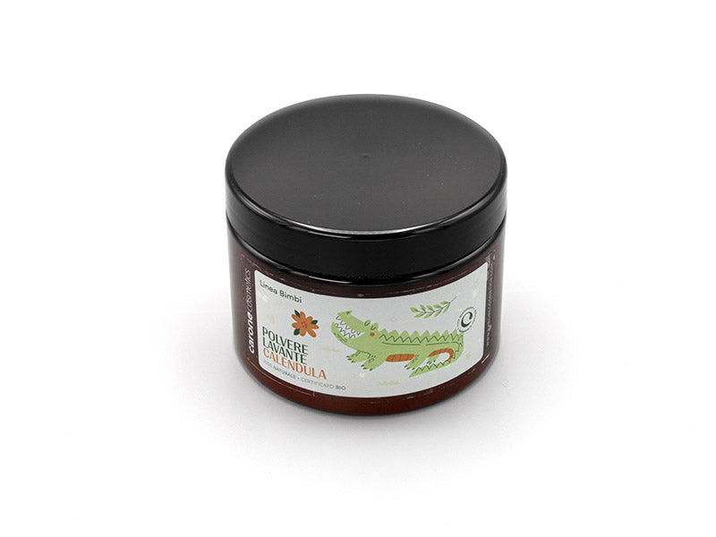 Polvere Lavante Bio Alla Calendula – Linea Bimbi – Bagnetto Delicato Per Neonati E Pelli Sensibili – 250 gr