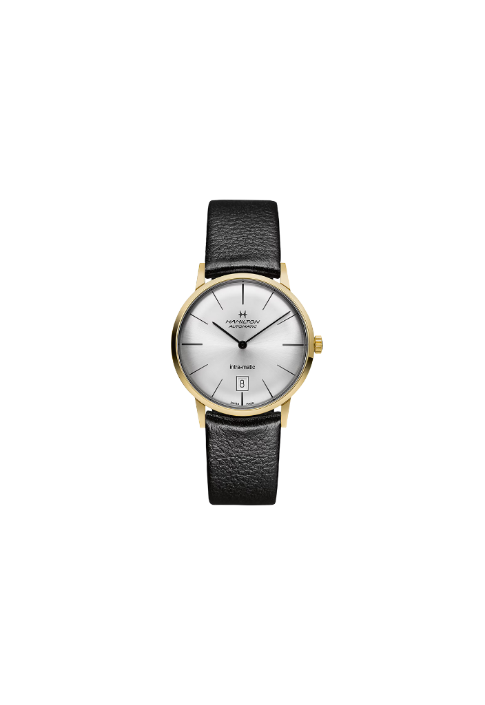 Hamilton American Classic H38475751 – Automatico vintage con quadrante argento e cassa in PVD giallo