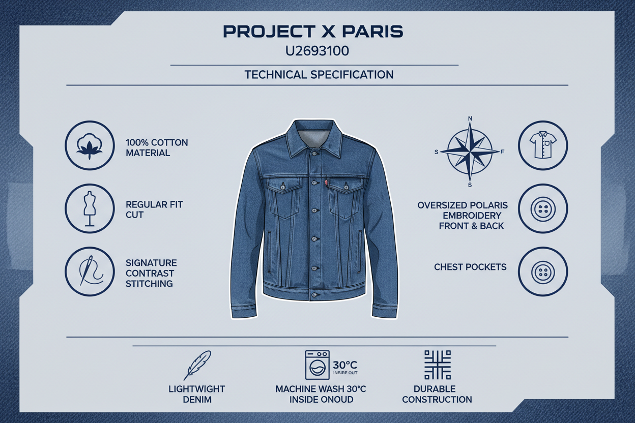 Project X Paris Giubbino Jeans U2693100 Blu Scuro