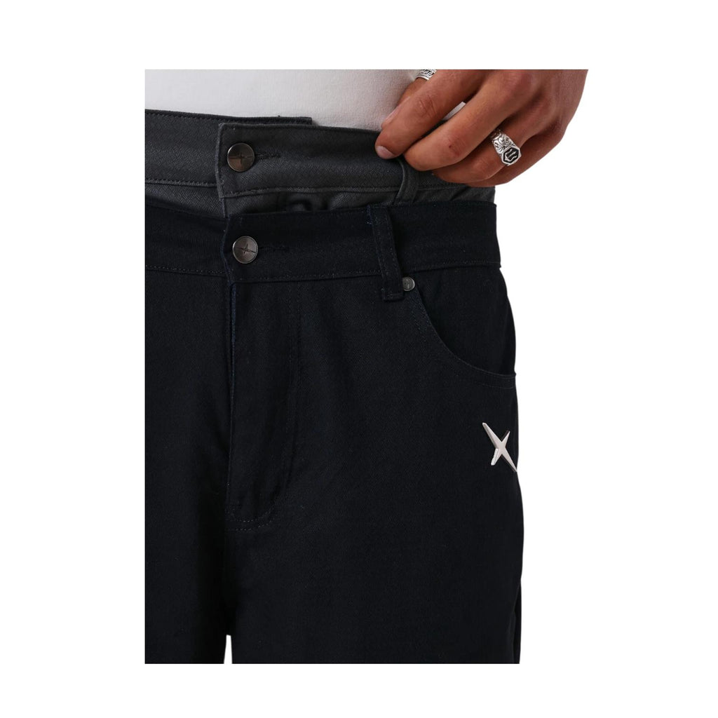 Project X Paris Jeans Baggy 2694451 Nero Uomo Denim Cotone
