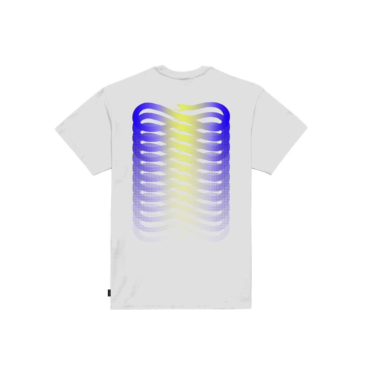 Propaganda T-shirt Manica Corta Uomo Ribs Gradient Bianca - 874-02