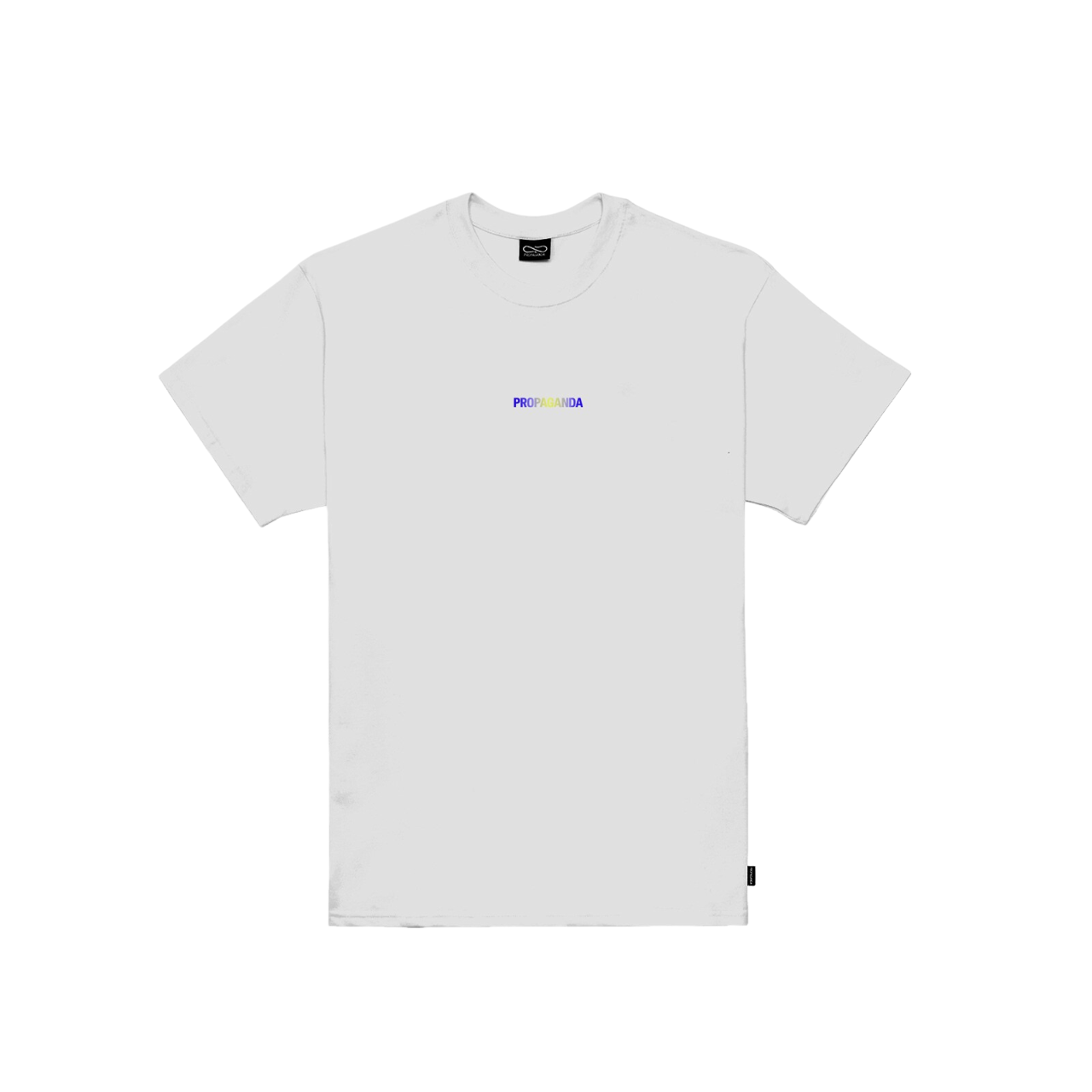 Propaganda T-shirt Manica Corta Uomo Ribs Gradient Bianca - 874-02