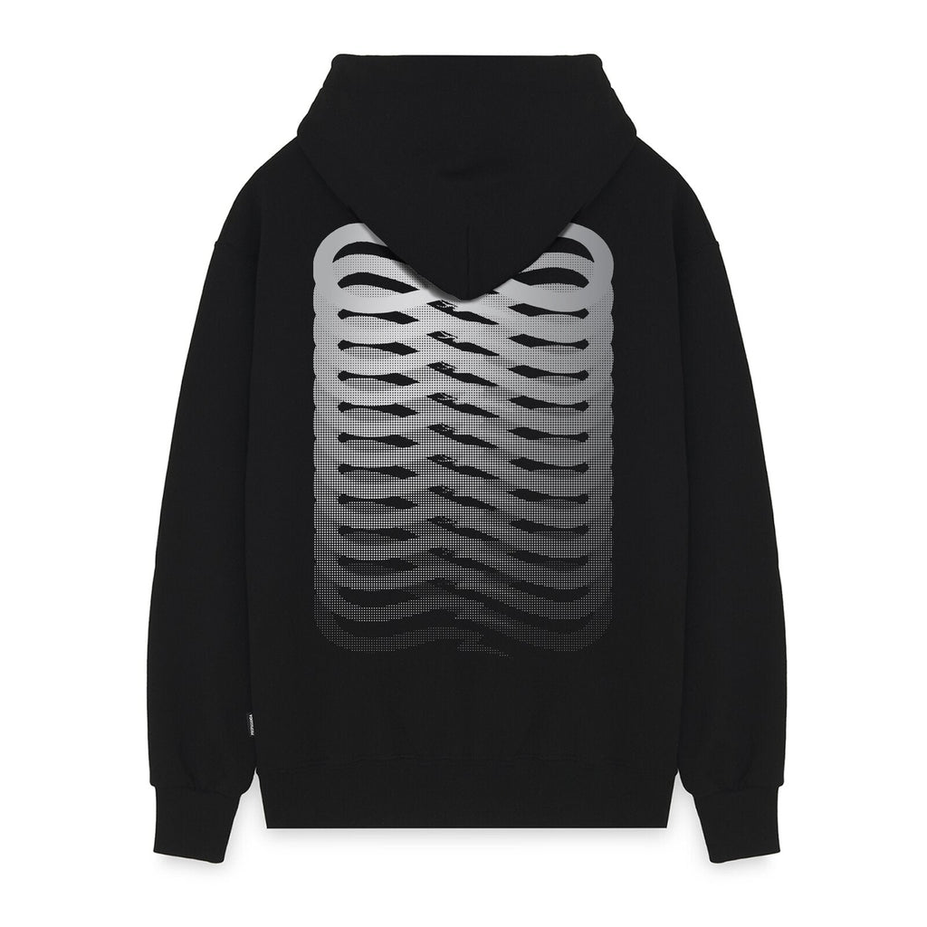 Propaganda felpa con cappuccio da donna Ribs Og 24FWPRFE777-01 nero