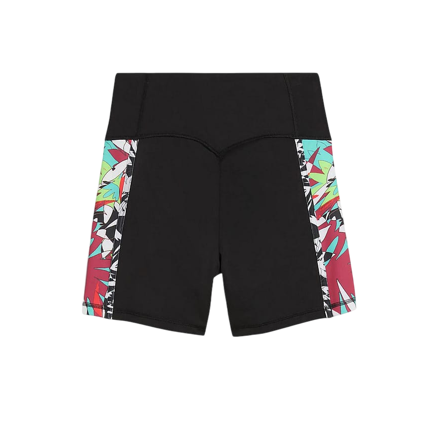 Puma Pantaloncino Sportivo Donna Nero Fasce Multicolore - 526786-51