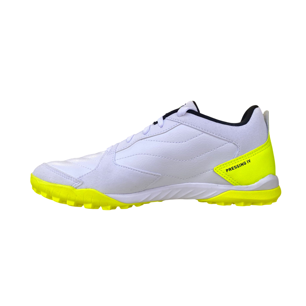 Puma Pressing IV TT 107860-04 Scarpe Calcetto Uomo Bianco Nero Giallo