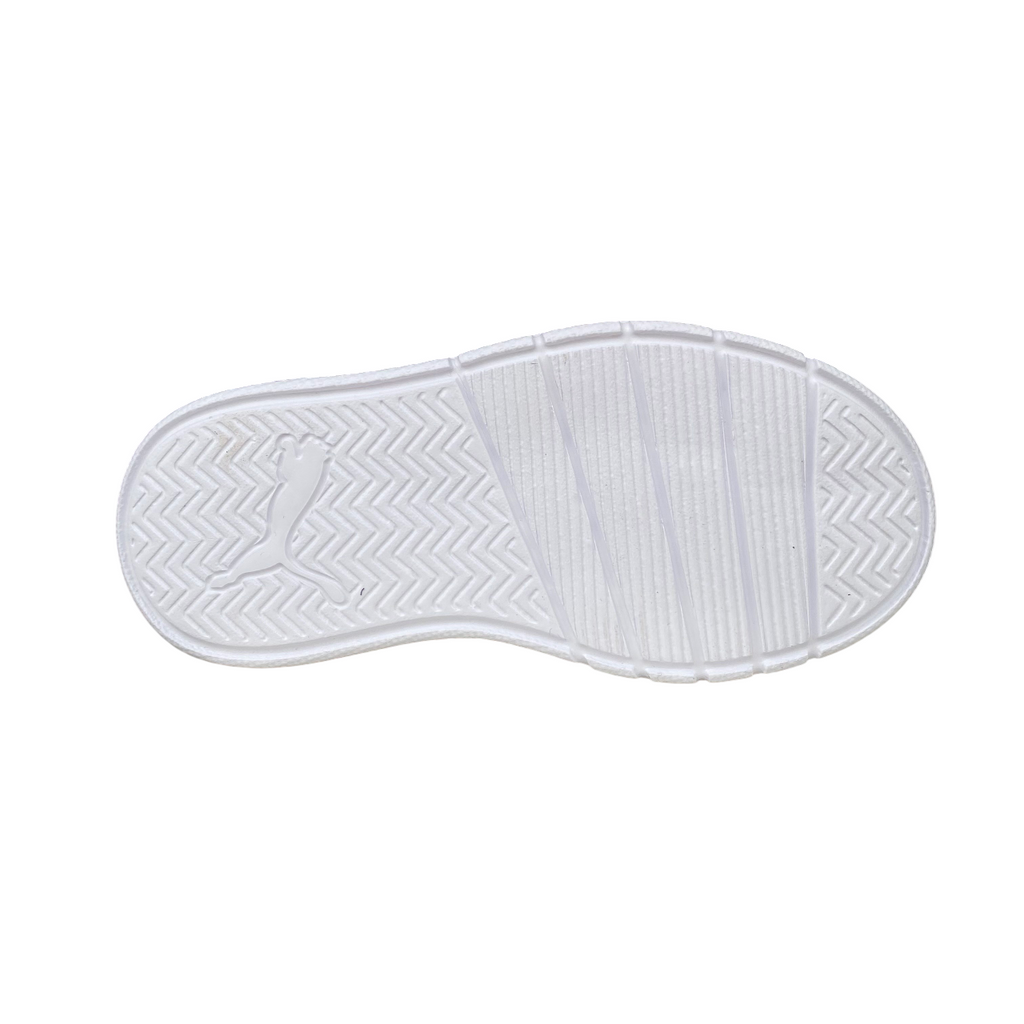 Puma scarpa da ginnastica da bambino Courtflex V3 Mesh PS 398085-06 grigio-bianco
