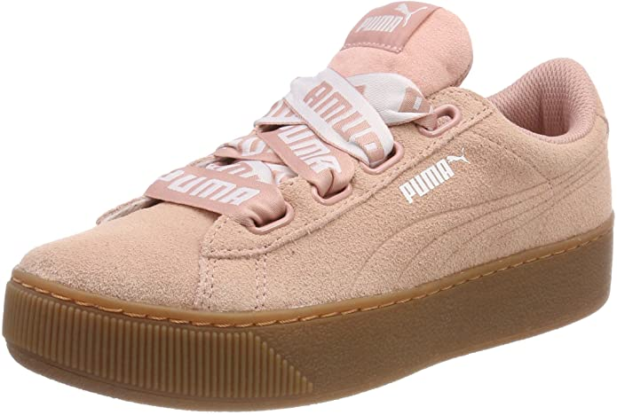 Puma Vikky Ribbon Bold 365314-02 Sneakers Donna Zeppa Pesca