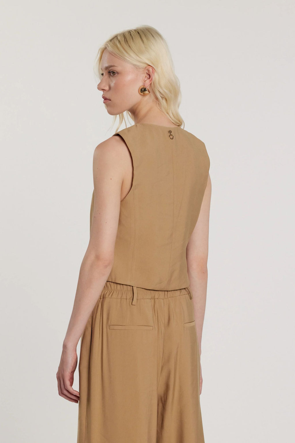 Relish Gilet DANIELI_P tre bottoni più tasche filetto RDP2605303033 tannin