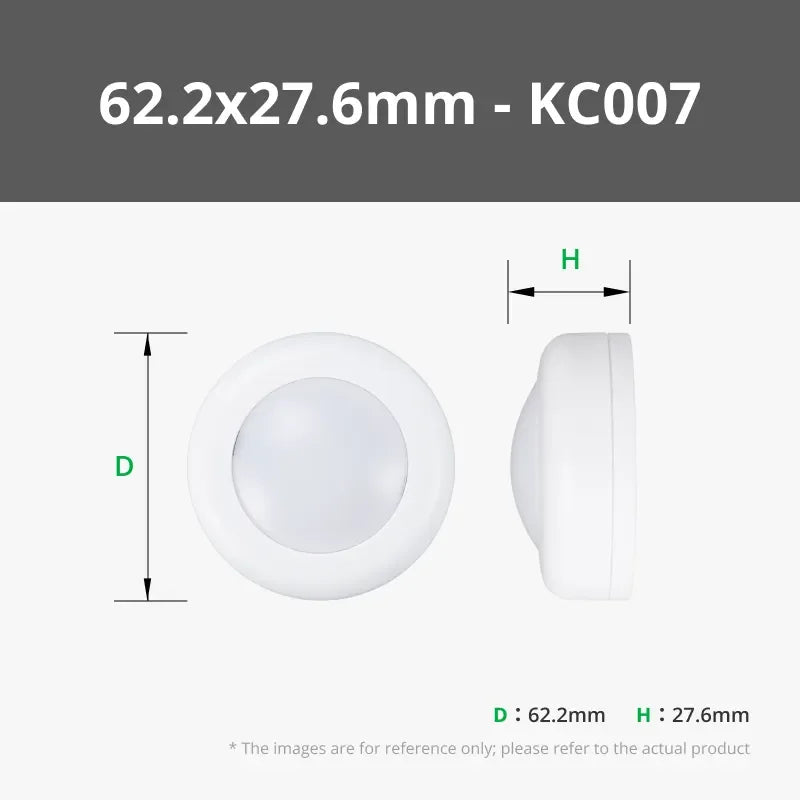 Remote controlled 16-color RGBW puck lights