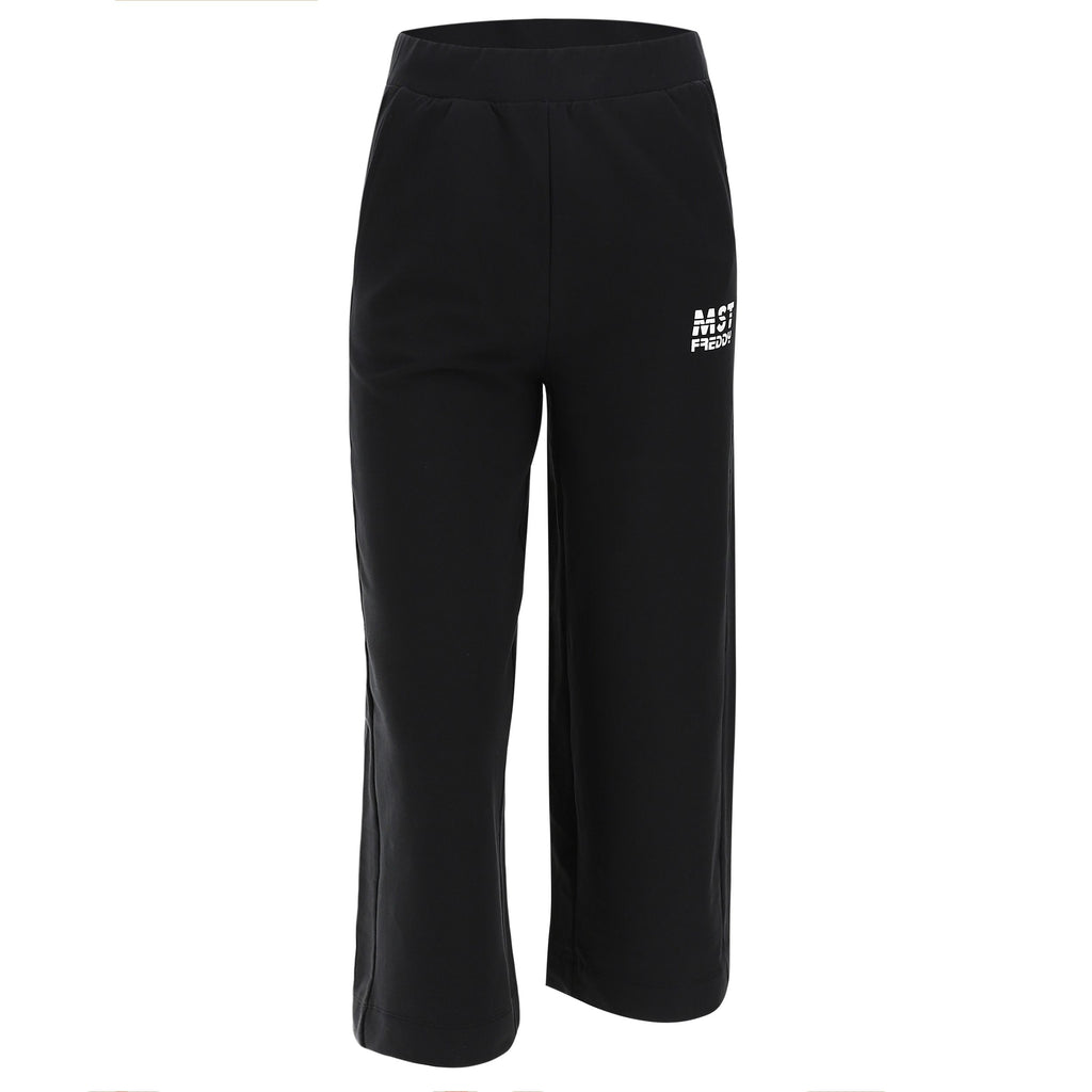 Freddy Pantalone Palazzo in Felpa Elasticizzata S2WMAP5 black