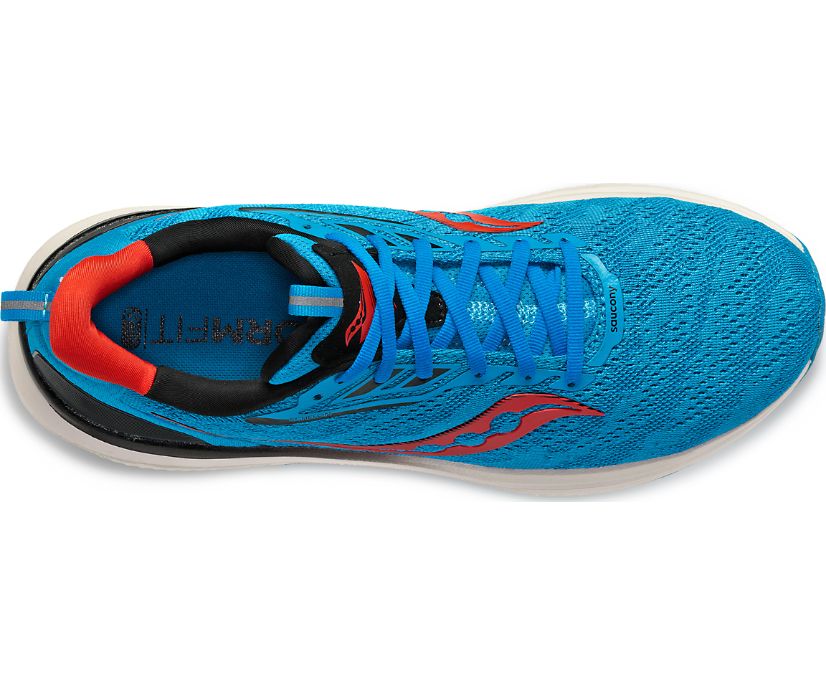Saucony Echelon 9 195018401939 Scarpe Running Ammortizzazione Massima Uomo Ocean Redrock Blue