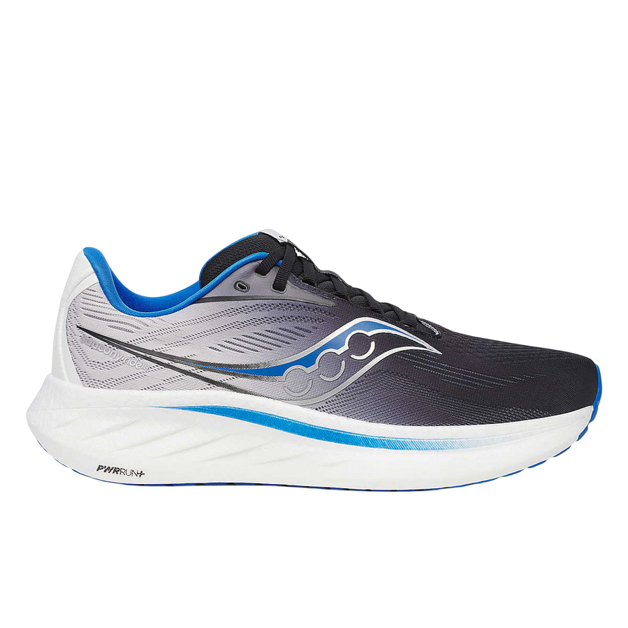 Saucony Ride 18 S21000-160 Scarpe Running Uomo Versatili Allenamento Quotidiano Nero Blu Paracadutista