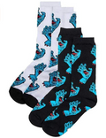 Santa Cruz calza per il tempo libero Multi Hand Socks black white