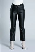 Relish Pantalone da donna a vita alta Crop a Zampa RDA2207422014 1199 black