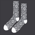 Dolly Noire calza Monogram DLYNR Socks sk451-ka-02 bianco - taglia unica