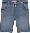 Levi's Kids Bermuda da ragazzo in demin Skinny Dobby Short  9ED613-L0K salt lake
