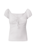 Pepe Jeans Magletta da donna con scollo a cuore PL505454 800 white