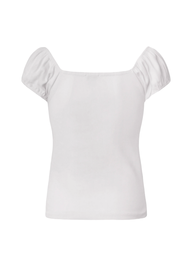 Pepe Jeans Magletta da donna con scollo a cuore PL505454 800 white