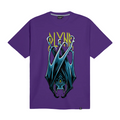 Dolly Noire T-shirt da uomo manica corta Covid Bat Tee 2ts398-ta-03 purple