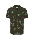 Blend Camicia da uomo manica corta a fantasia Short Sleeved Shirt 20715452 190414 forest night