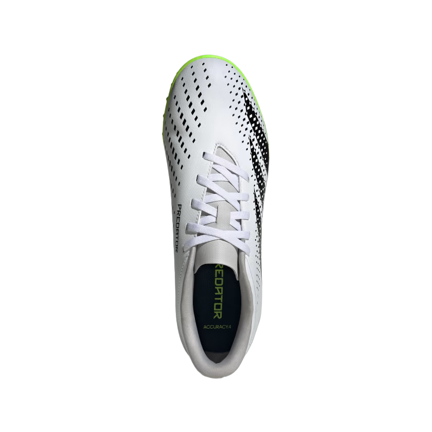 Adidas scarpa da calcetto per erba sintetica da ragazzi Predato Accuracy.4 TF IE9444 bianco-nero