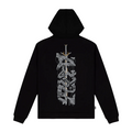 Dolly Noire felpa con cappuccio Riflettente X-Calibur sw481-gq-01 nero