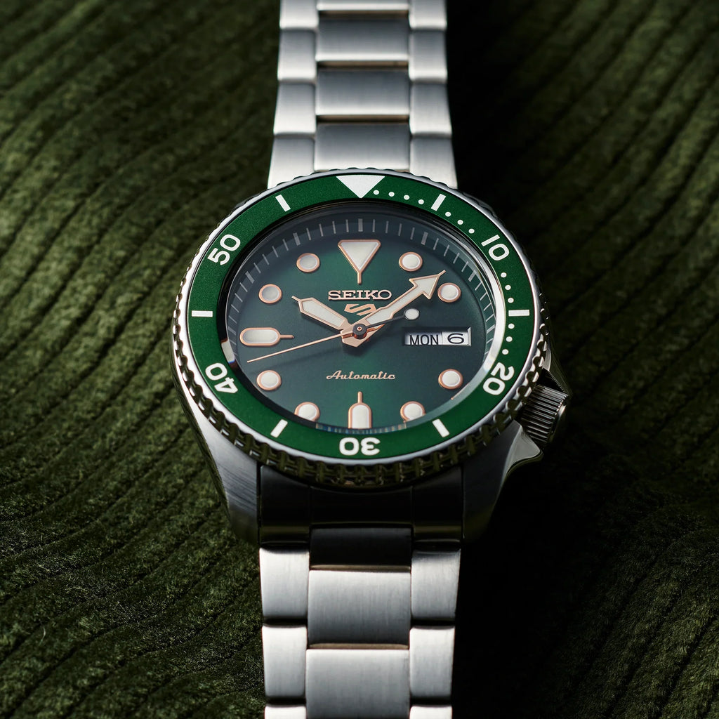 Seiko 5 Sports SRPD63K1 – Automatico, Swiss Made Style, Verde, Cassa 42,5 mm