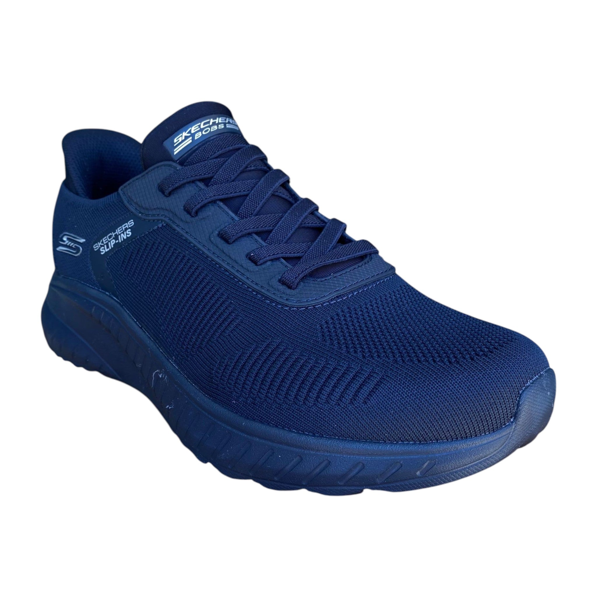 Skechers scarpa uomo Slip-ins BOBS Sport Squad Chaos Solid Step 118312/DKNK blu scuro