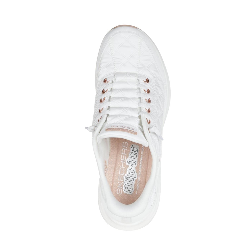 Skechers Slip-ins Contour Foam Lifestyle Sneakers Donna Bianco Rosa Oro - 150413/WTRG
