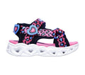 Skechers Sandalo Bambina Lights Heart Sandal Savvy Cat 302090N-HPBL Rosa Blu