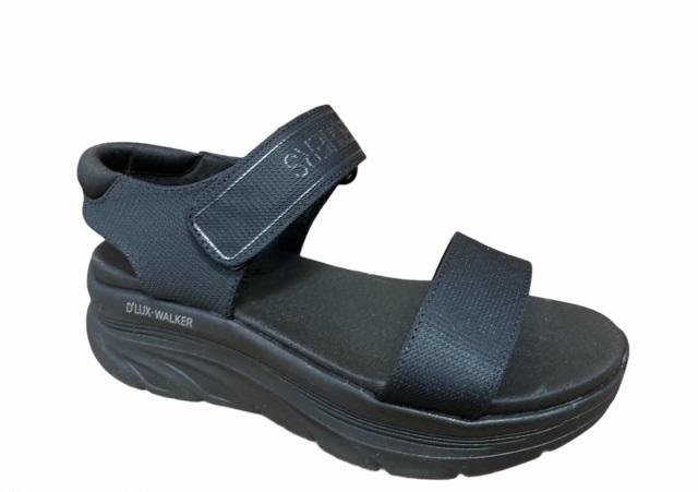 Skechers Sandalo Sportivo Donna D'Lux Walker New Block 119226-BBK Nero
