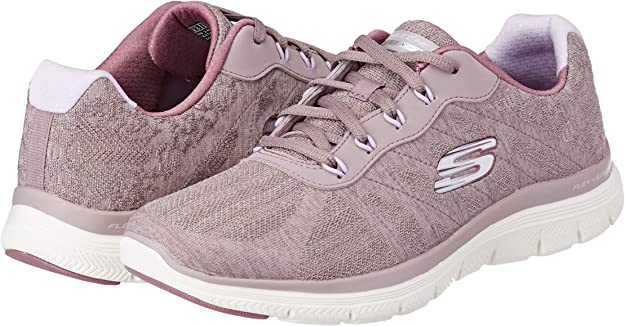 Skechers Flex Appeal 4.0 Fresh Move 149570-MVE Mauve Scarpa Fitness Walking Donna Memory Foam