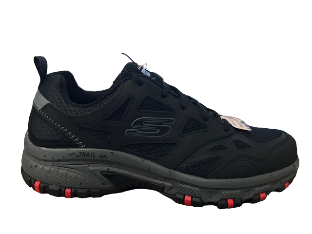 Skechers Scarpe Trail Uomo Hillcrest 237265-BKCC Nero Carbone Memory Foam