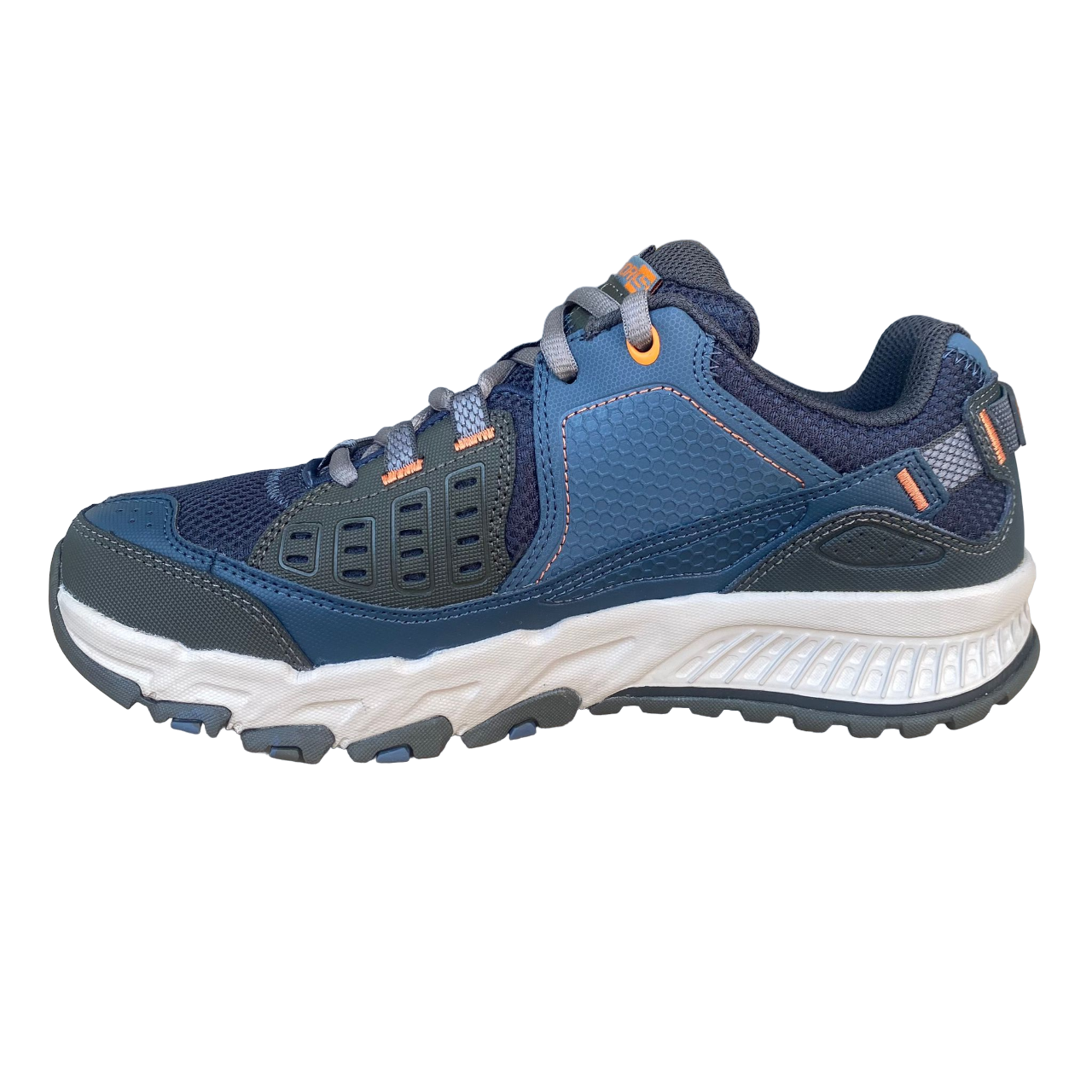 Skechers Arch Fit Escape Plan Scarpe Outdoor Uomo Blu Arancio - 237545/NVOR