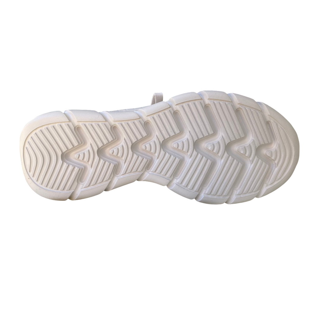 Skechers BOBS Sport B Flex Hi 117385/OFWT Sneakers Donna Bianco Sporco