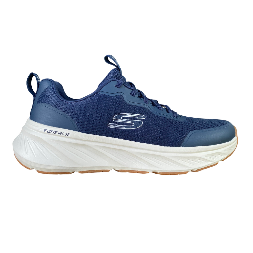 Skechers scarpa da sneakers da uomo Edgeride Rekze 232835/NVW blu-bianco
